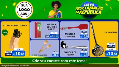 Modelo de TV para TV Horizontal com o tema Dia Da Proclamação Da República para Utilidades Domésticas