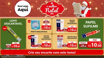 Modelo de TV para TV Horizontal com o tema O Melhor Natal para Embalagens