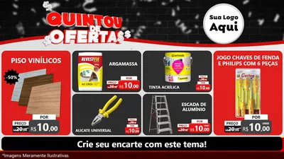 Modelo de TV para TV Horizontal com o tema Quintou de Ofertas para Material para Construção