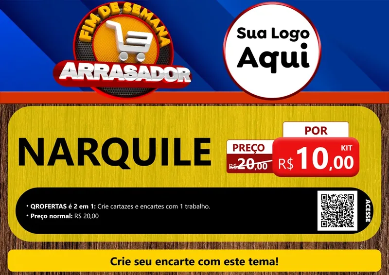Modelo de Cartaz para Cartaz A4 Horizontal com o tema Fim De Semana Arrasador para Tabacaria