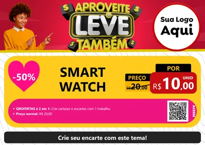 Modelo de Cartaz para Cartaz A4 Horizontal com o tema Aproveite e Leve Também para Informática