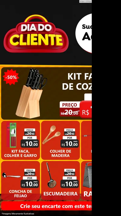 Modelo de Rede Social para Stories com o tema Dia do Cliente para Utilidades Domésticas