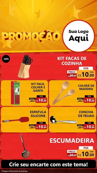Modelo de TV para TV Vertical com o tema Promoção para Utilidades Domésticas