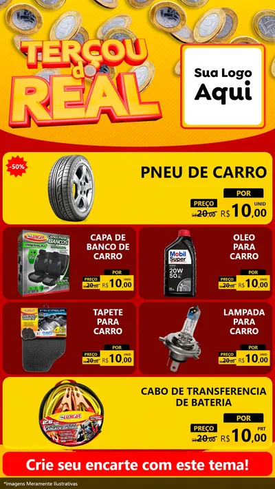 Modelo de TV para TV Vertical com o tema Terçou do Real para Auto peças