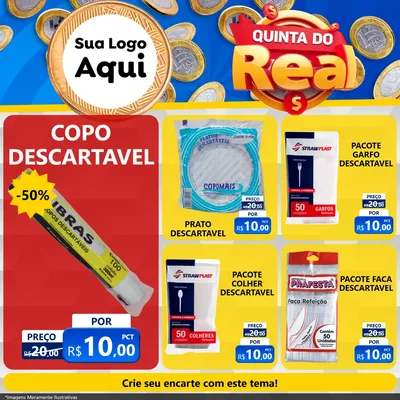 Modelo de Rede Social para Feed Facebook com o tema Quinta do Real para Embalagens