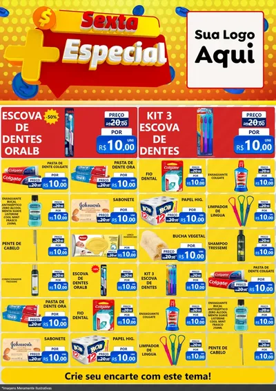 Modelo de Encarte para Encarte A4 Vertical com o tema Sexta Mais Especial para Higiene Pessoal