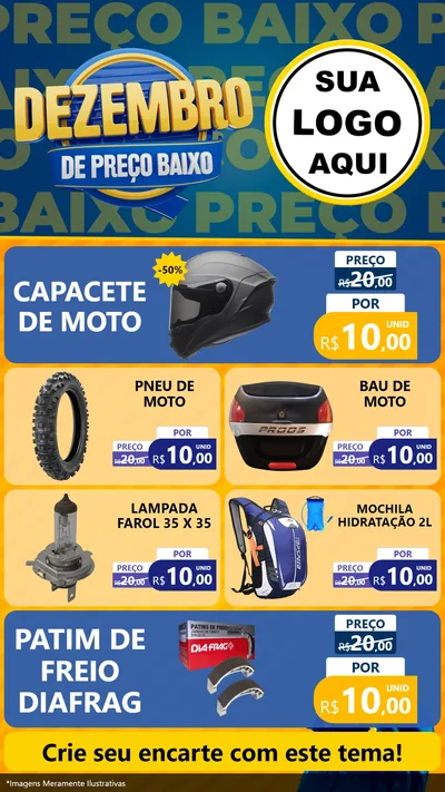Modelo de TV para TV Vertical com o tema Dezembro de Preço Baixo para Moto peças