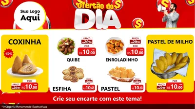 Modelo de TV para TV Horizontal com o tema Ofertão do dia para Salgadaria