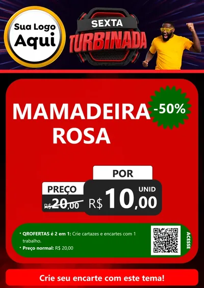 Modelo de Cartaz para Cartaz A4 Vertical com o tema Sexta Turbinada para Bebês