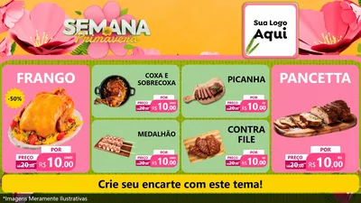 Modelo de TV para TV Horizontal com o tema Semana da Primavera para Assados