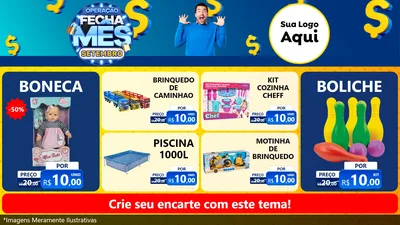 Modelo de TV para TV Horizontal com o tema Operação Fecha Mês Setembro para Brinquedos