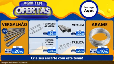 Modelo de TV para TV Horizontal com o tema Aqui Tem Ofertas para Ferragens