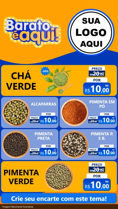 Modelo de TV para TV Vertical com o tema Barato é aqui para Produtos Naturais