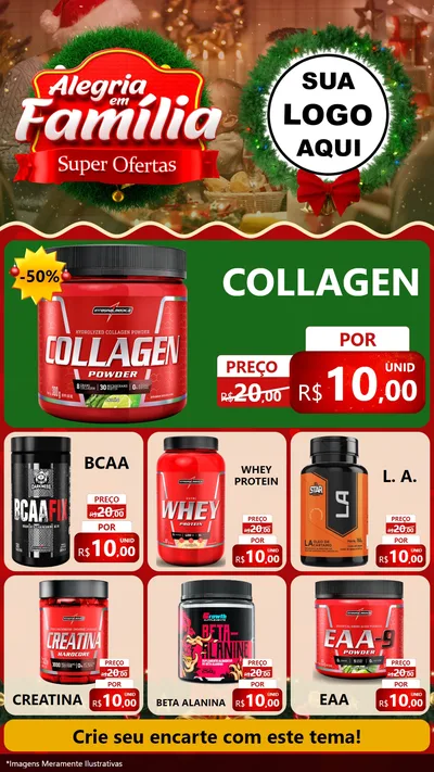 Modelo de Rede Social para Stories com o tema Alegria Em Família - Super Ofertas para Suplementos alimentares