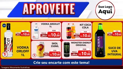 Modelo de TV para TV Horizontal com o tema Aproveite para Distribuidora de bebidas
