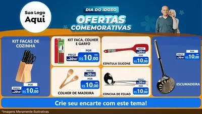Modelo de TV para TV Horizontal com o tema Dia do Idoso