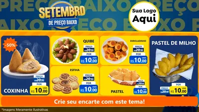 Modelo de TV para TV Horizontal com o tema Setembro De Preço Baixo para Salgadaria