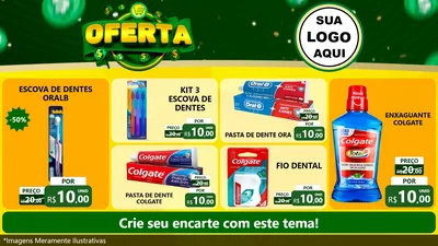 Modelo de TV para TV Horizontal com o tema Oferta para Higiene Pessoal