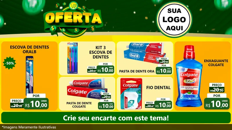 Modelo de TV para TV Horizontal com o tema Oferta para Higiene Pessoal