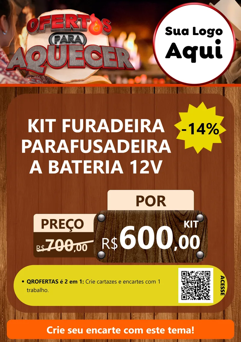 Modelo de Cartaz para Cartaz A4 Vertical com o tema Ofertas Para Aquecer para Maquinas e Ferramentas