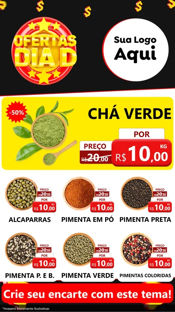 Modelo de Rede Social para Stories com o tema Dia D para Produtos Naturais