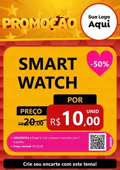 Modelo de Cartaz para Cartaz A4 Vertical com o tema Promoção para Informática