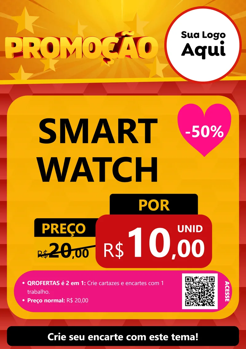 Modelo de Cartaz para Cartaz A4 Vertical com o tema Promoção para Informática