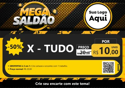 Modelo de Cartaz para Cartaz A4 Horizontal
