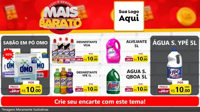 Modelo de TV para TV Horizontal com o tema Mais Barato para Produtos de Limpeza