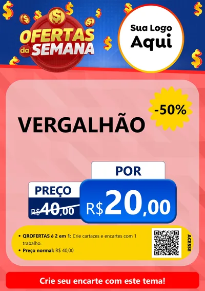 Modelo de Cartaz para Cartaz A4 Vertical com o tema Ofertas Da Semana para Ferragens