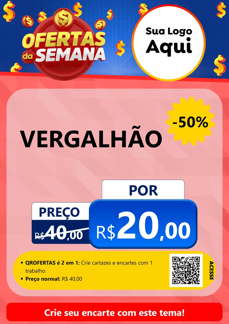 Modelo de Cartaz para Cartaz A4 Vertical com o tema Ofertas Da Semana para Ferragens
