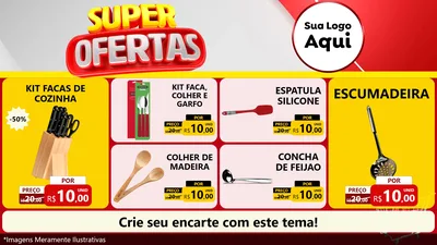 Modelo de TV para TV Horizontal com o tema Super Ofertas para Utilidades Domésticas