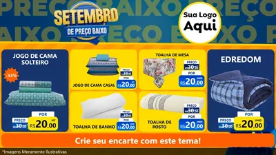 Modelo de TV para TV Horizontal com o tema Setembro De Preço Baixo para Cama, Mesa e Banho