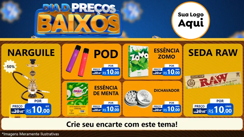 Modelo de TV para TV Horizontal com o tema Dia D Preço Baixo para Tabacaria