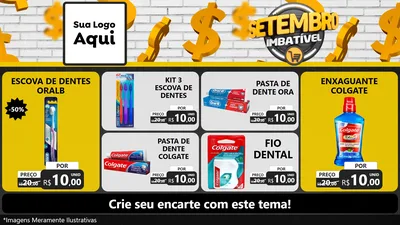 Modelo de TV para TV Horizontal com o tema Setembro Imbatível para Higiene Pessoal