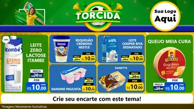 Modelo de TV para TV Horizontal com o tema Torcida para Frios e Laticínios