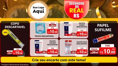 Modelo de TV para TV Horizontal com o tema Segundou do Real para Embalagens