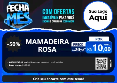 Modelo de Cartaz para Cartaz A4 Horizontal com o tema Fecha Mês para Bebês