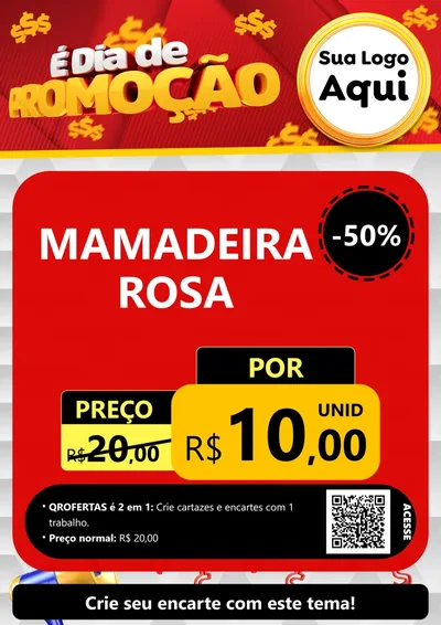 Modelo de Cartaz para Cartaz A4 Vertical com o tema É Dia De Promoção para Bebês