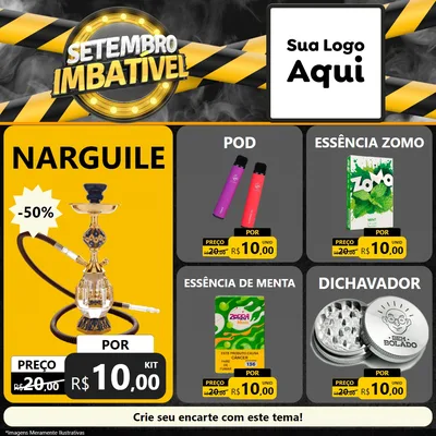 Modelo de Rede Social para Feed Facebook com o tema Setembro Imbatível para Tabacaria