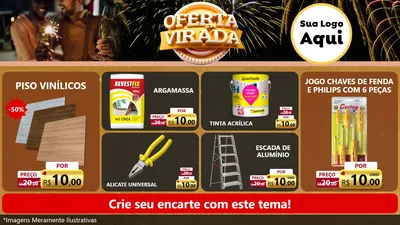 Modelo de TV para TV Horizontal com o tema Oferta da Virada para Material para Construção