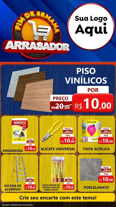 Modelo de Rede Social para Stories com o tema Fim De Semana Arrasador para Material para Construção
