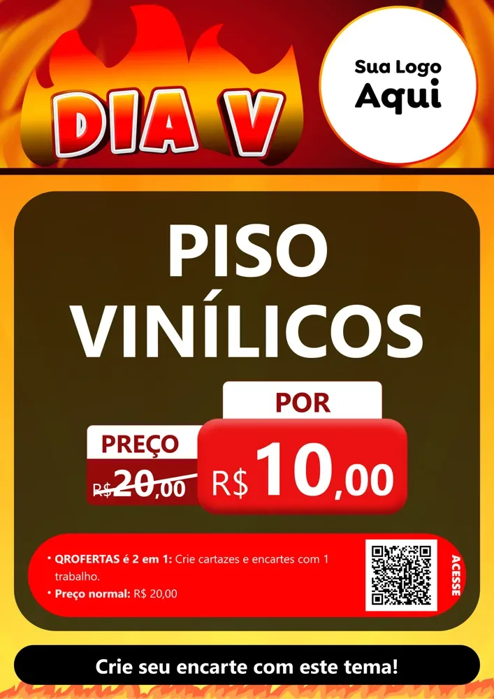 Modelo de Cartaz para Cartaz A4 Vertical com o tema Dia V para Material para Construção