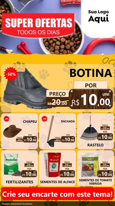 Modelo de Rede Social para Stories com o tema Super Ofertas Todos os Dias