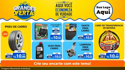 Modelo de TV para TV Horizontal com o tema Grandes Ofertas para Auto peças