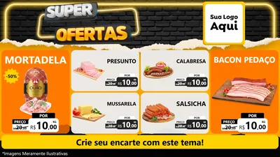 Modelo de TV para TV Horizontal com o tema Super Ofertas para Frios e Laticínios