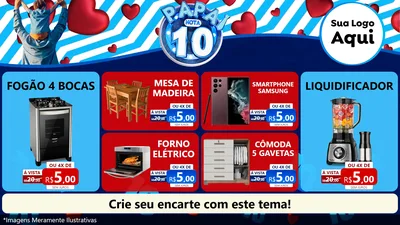Modelo de TV para TV Horizontal com o tema Papai Nota 10 para Móveis e Eletro