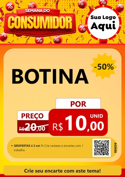 Modelo de Cartaz para Cartaz A4 Vertical com o tema Semana do Consumidor para Agropecuária