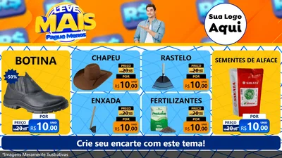 Modelo de TV para TV Horizontal com o tema Leve Mais, Pague Menos para Agropecuária