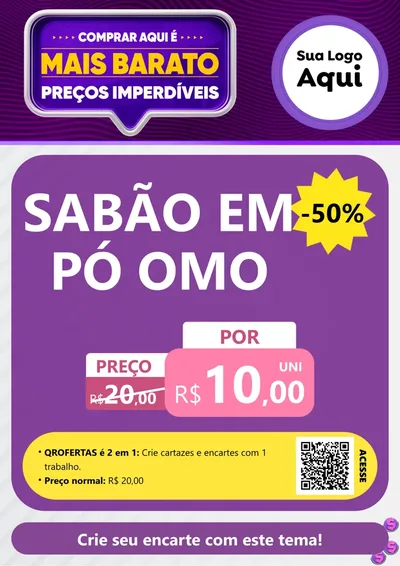Modelo de Cartaz para Cartaz A4 Vertical com o tema Mais Barato